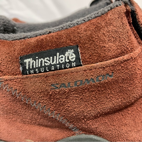 Salomon Contagrip Thinsulate insulation Suede Shoes size 7 - Picture 3 of 15